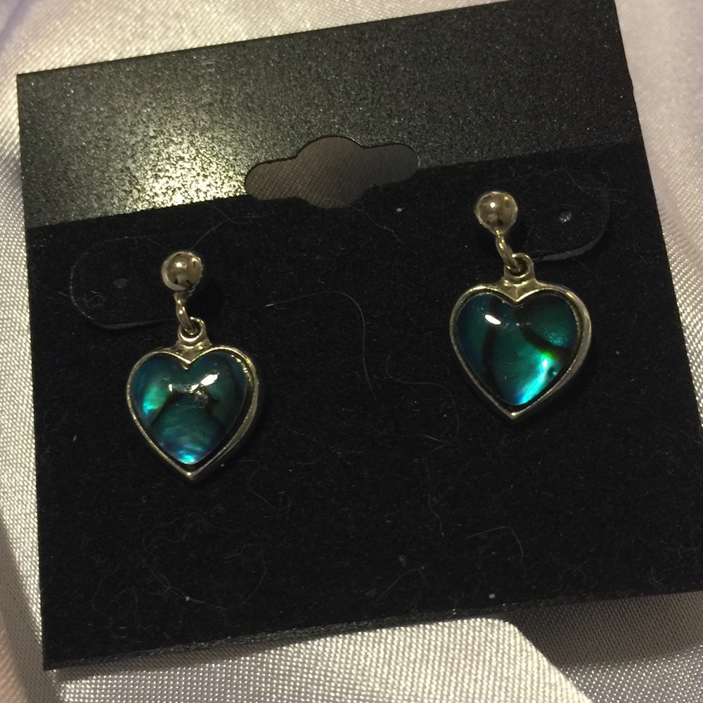.925 Silver-Abalone Shell Pierced Earrings Set